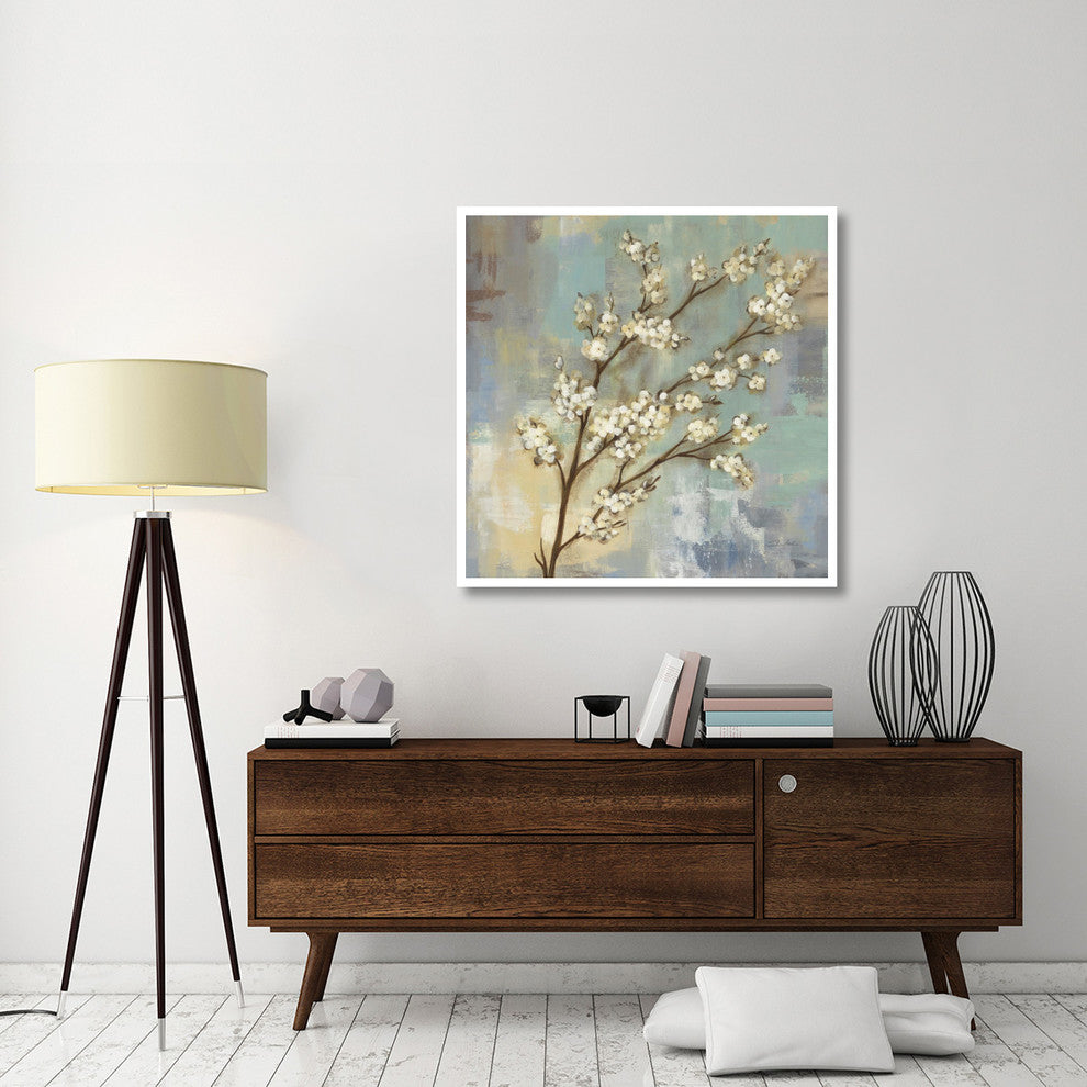 "Kyoto Blossoms I" Digital Paper Print by Silvia Vassileva, 42"x42"