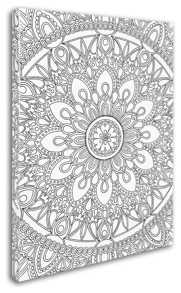 Hello Angel ''Delightful Mandala'' Canvas Art, 47x35