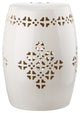 Safavieh Quatrefoil Garden Stool, Cream
