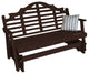 Pine Marlboro Glider, Walnut Stain, 5 Foot