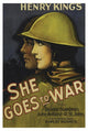 "Vintage Film Posters: She Goes to War" Digital Paper Print, 18"x26"