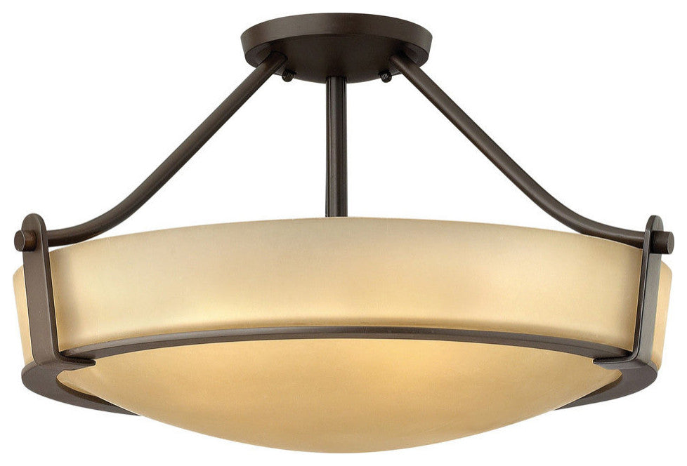 Hinkley Hathaway Large Semi-Flush Mount, Olde Bronze