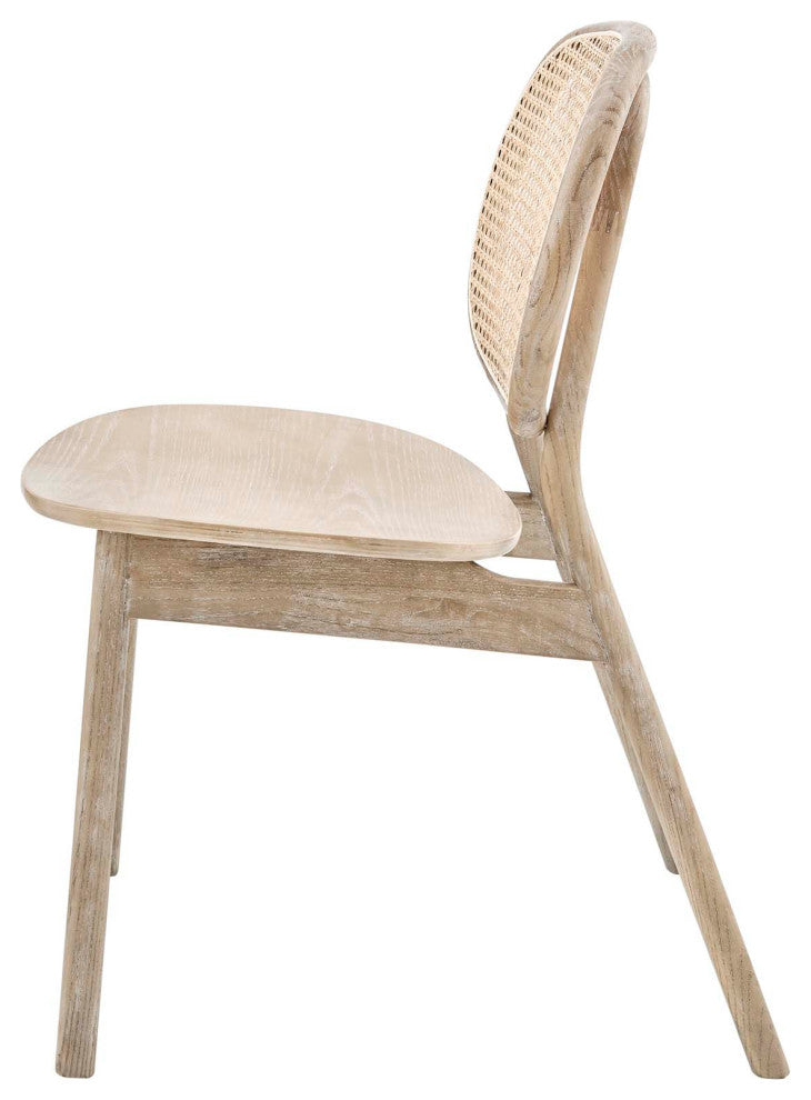 Side Dining Chair, Set of 2, Gray, Wood, Modern, Cafe Bistro Hospitality