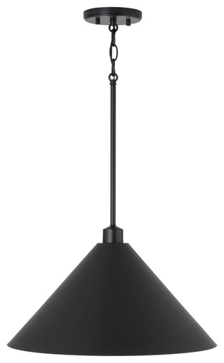 Capital Lighting 351311 Alden 18"W Pendant - Matte Black