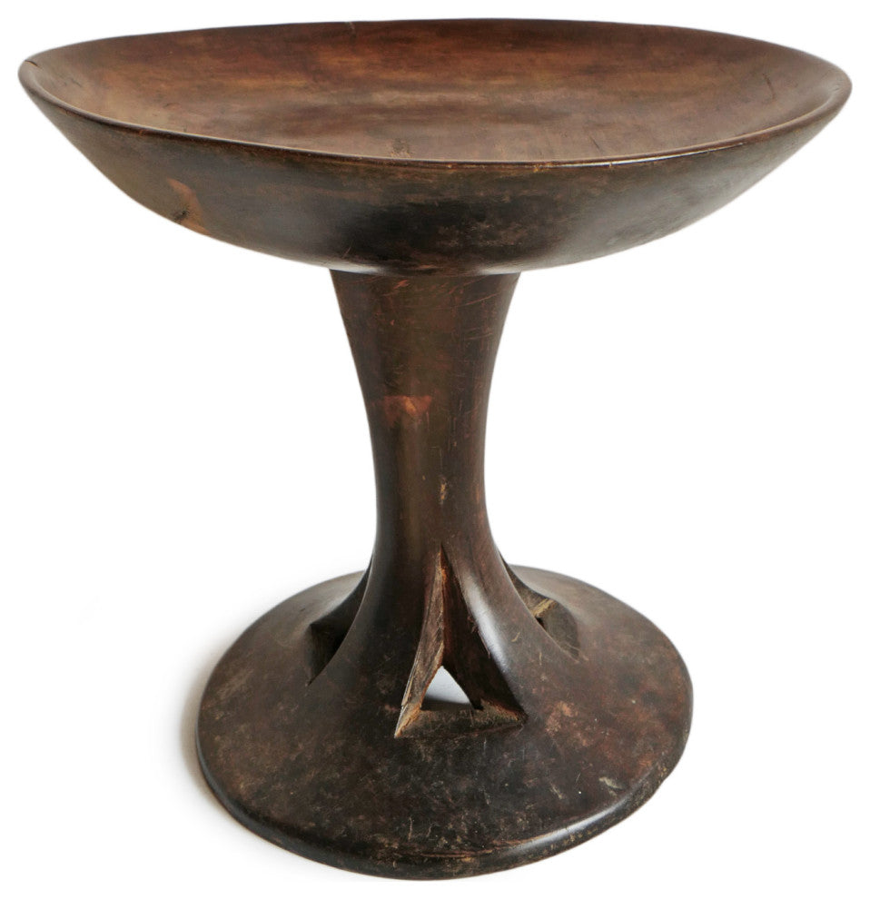 Consigned Naga Wood Pedestal Bowl Plate 2