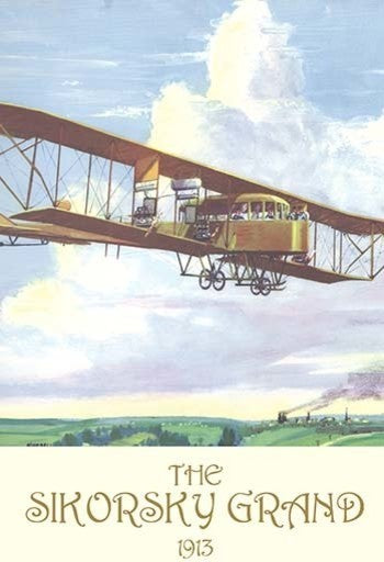 The Sikorsky Grand, 1913- Canvas Poster 20" x 30"