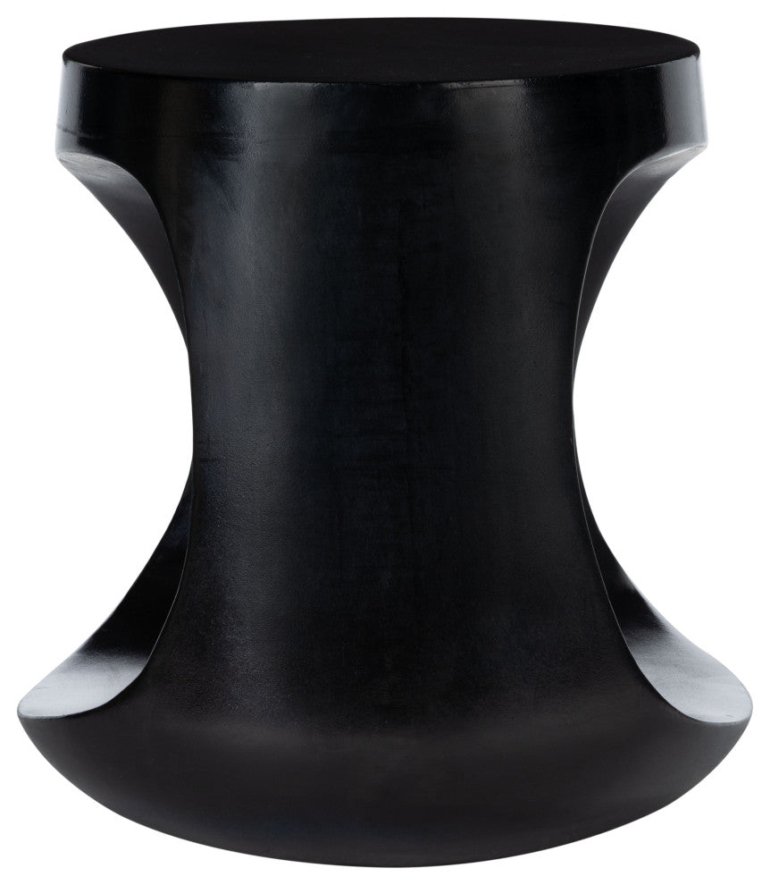 Safavieh Vikki Concrete Accent Stool, Black