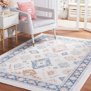 Safavieh Blair Machine-Washable Collection BLR218 Rug, Beige/Blue, 4'x6'