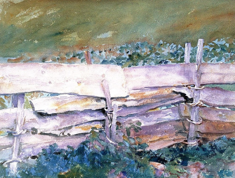 John Singer Sargent The Fence, 21"x28" Wall Decal