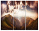 Polonina Borzava Panorama, Landscape Triptych Canvas Art Print, 36x28, 3 Panels