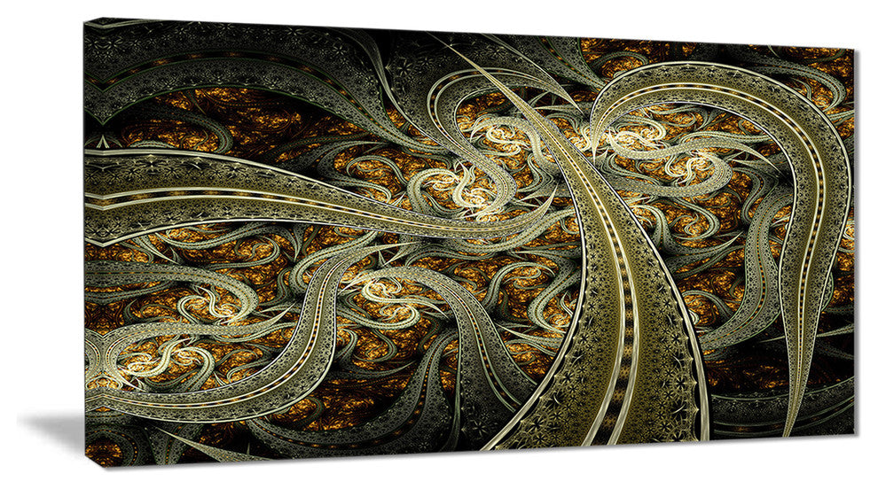 "Metallic Fabric Pattern" Digital Canvas Print, 40"x20"