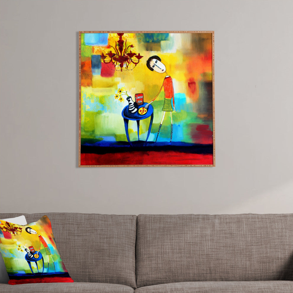 Deny Designs Robin Faye Gates Cheeze It Thank You Framed Wall Art