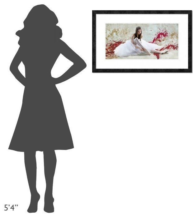 "Ballet Dancer" Framed Digital Print by Teo Rizzardi, 32"x20"
