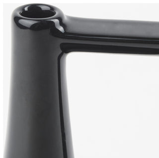 Burton 8.3H Small Glossy Black Ceramic Jug Vase