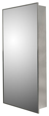Stainless Steel Series Medicine Cabinet, 16"x26", Surface Mounted
