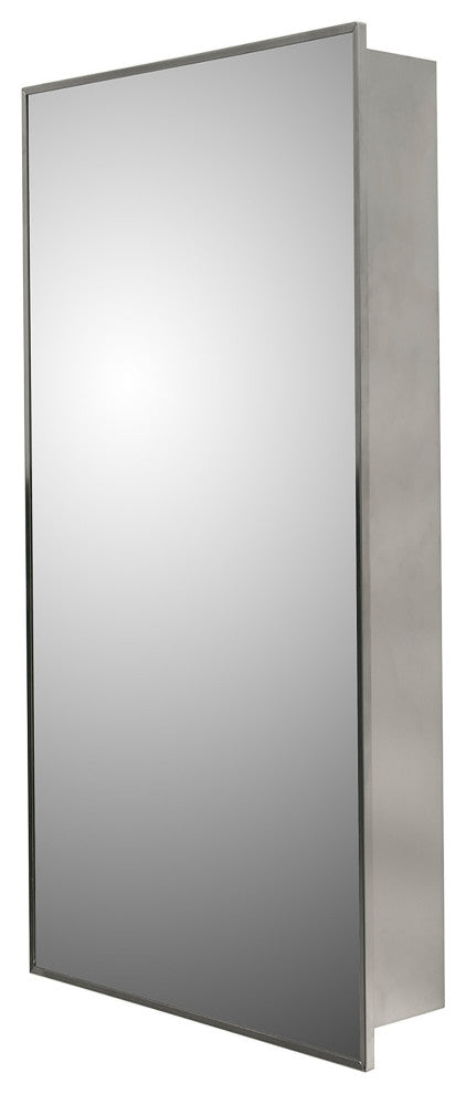 Stainless Steel Series Medicine Cabinet, 16"x26", Surface Mounted