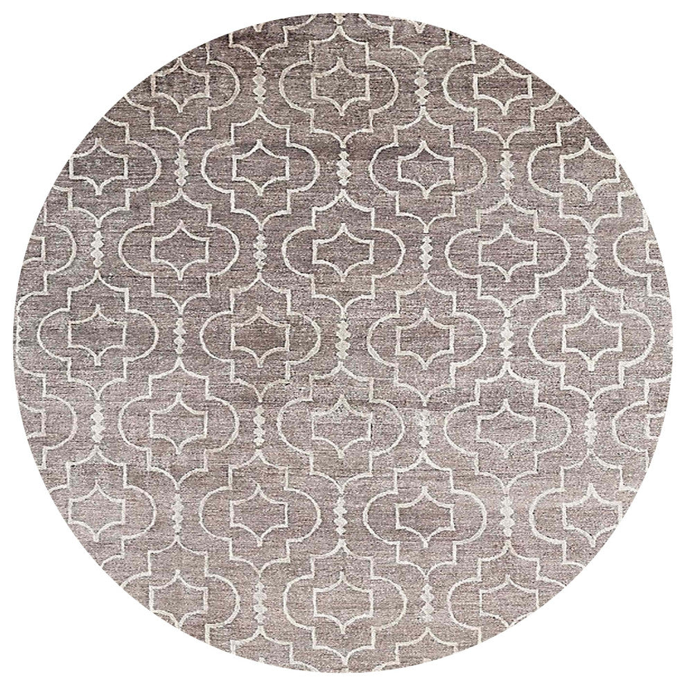 Ahgly Company Indoor Round Mid-Century Modern Area Rugs, 6' Round