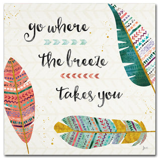 Jess Aiken 'Light as a Feather III' Canvas Art, 35" x 35"