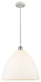 Innovations 516-1P-WPC-GBD-161 1-Light Pendant, White, Polished Chrome
