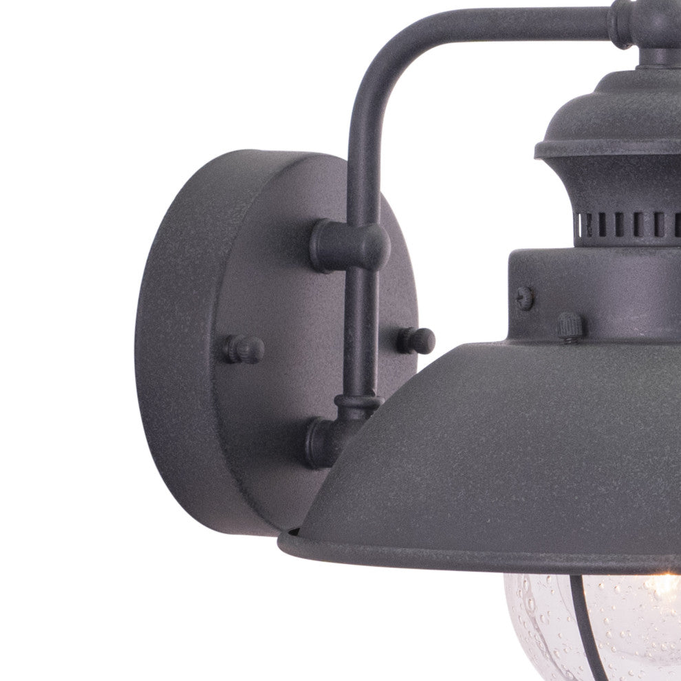 Harwich 8" Outdoor Wall Light Textured Gray