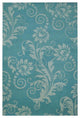 Safavieh Soho Soh765A Damask Rug, Blue/Ivory, 6'0"x6'0" Square