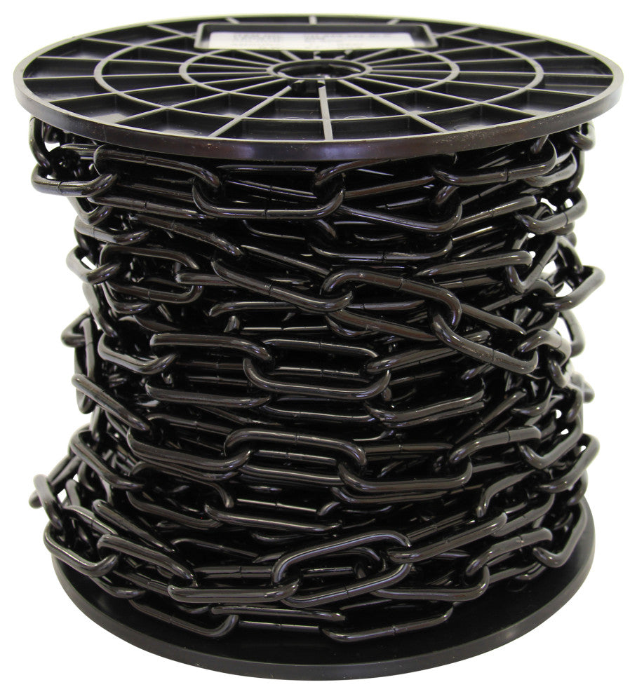 RCH Hardware Steel Standard Link Chandelier Chain, 65 Reel, Black, U45