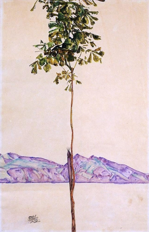Egon Schiele Little Tree Wall Decal
