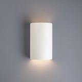 Ambiance Small Cylinder, Open Top/Bottom Wall Sconce, Matte White, Dedicated LED