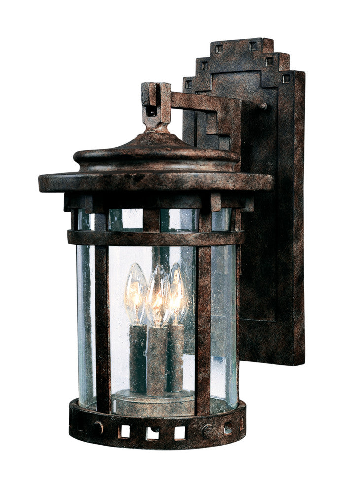 Maxim Santa Barbara VX 3-Light Outdoor Wall Lantern Sienna - 40035CDSE