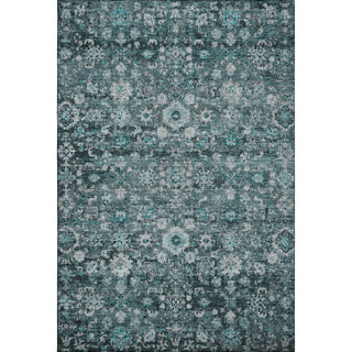 Premium Machine Washable Mayfield AMF651 Teal 5' x 7'6" Rug