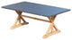 72" Aluminium Coated Dining Table with Umbrella Hole