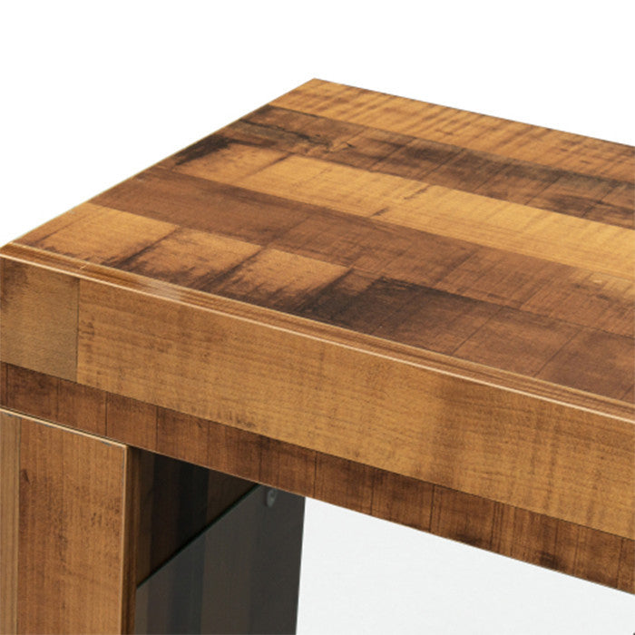 Vintage TV cabinet wood TV benches with black finish
