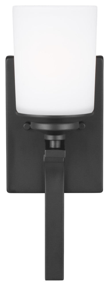 Kemal 1-Light Wall/Bath Sconce, Midnight Black