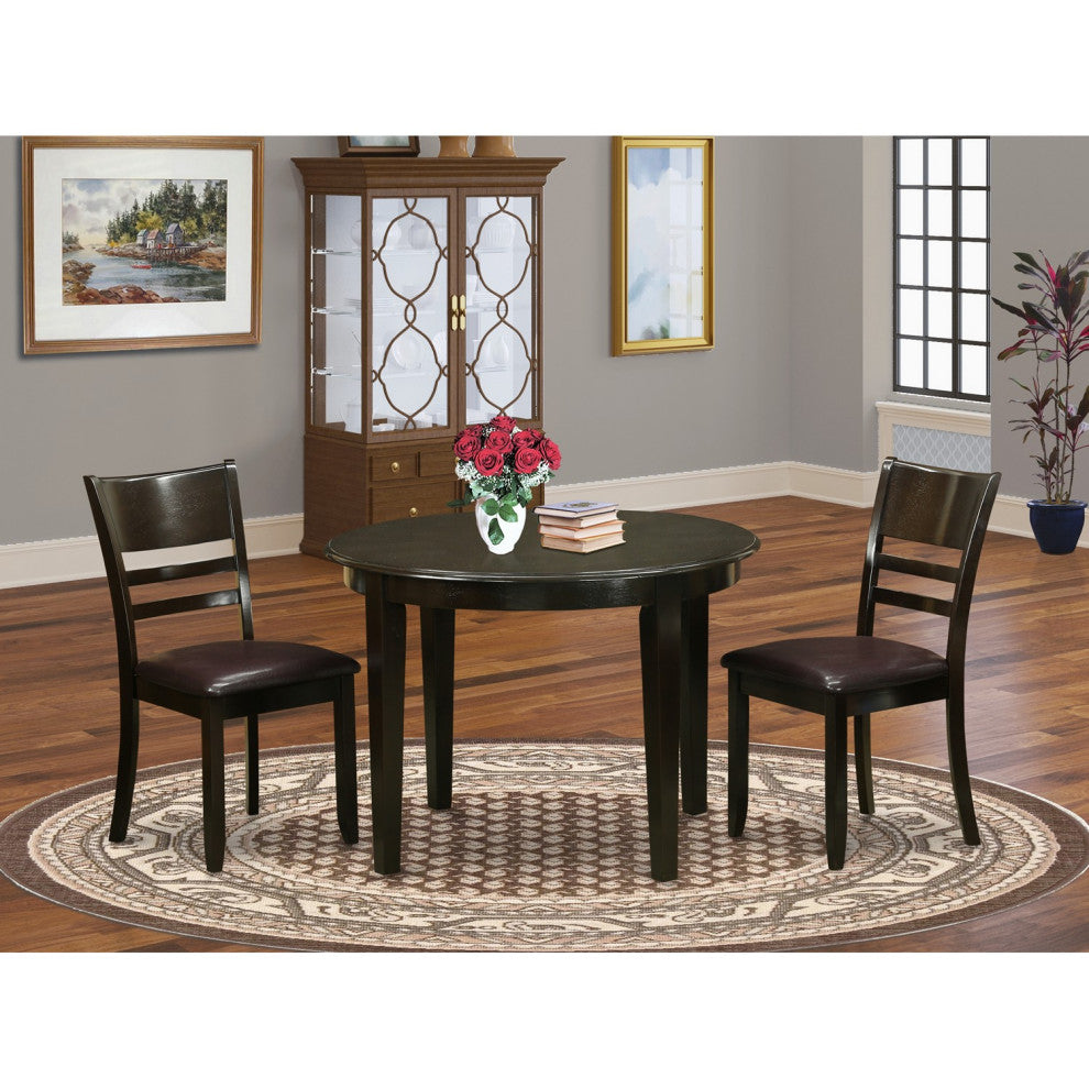 3 Pc Kitchen Table Set -Small Table And 2 Kitchen Chairs