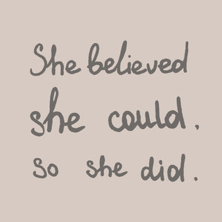 "She Did It" Painting Print on Wrapped Canvas, 32x32