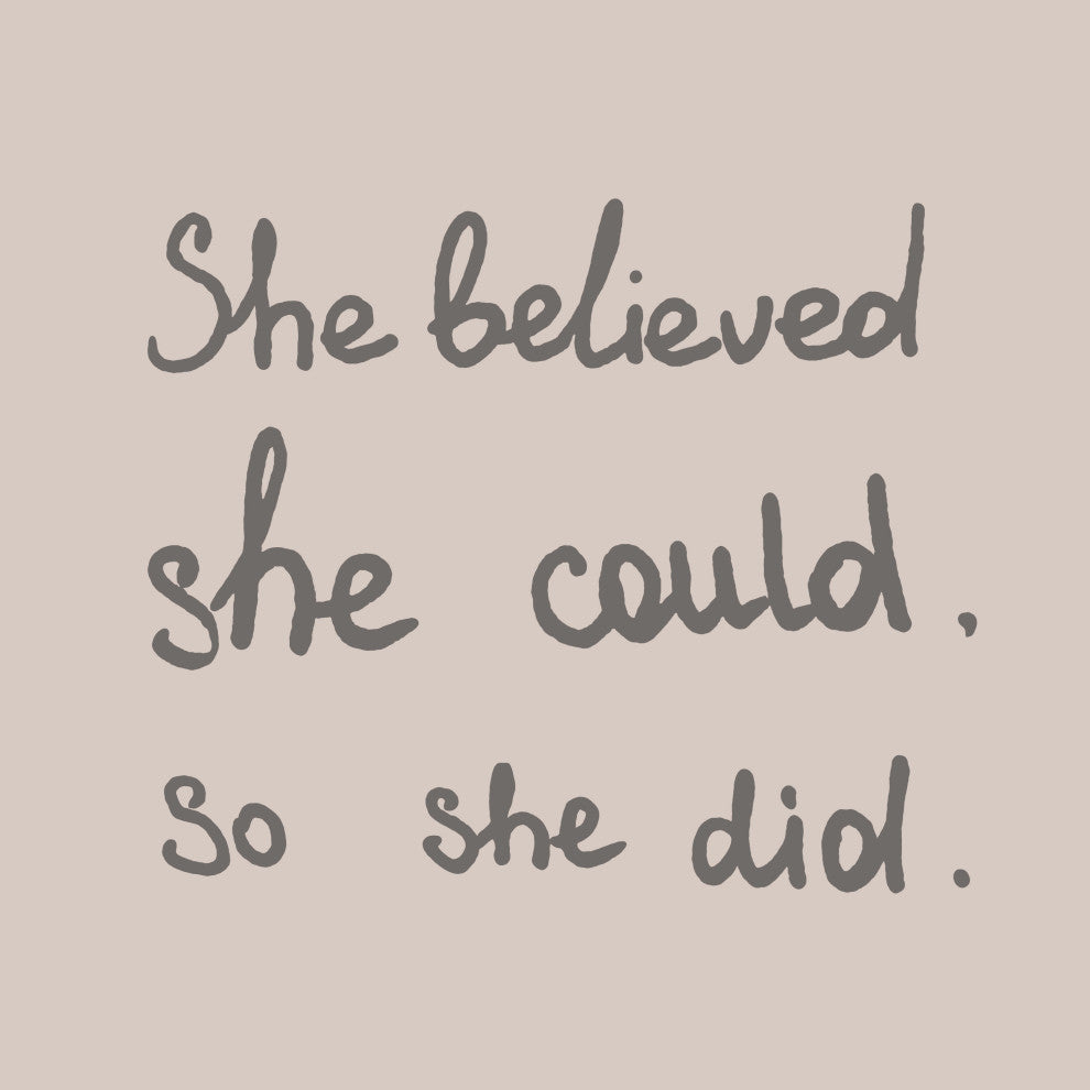 "She Did It" Painting Print on Wrapped Canvas, 32x32