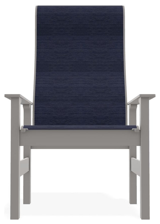 Leeward Sling Outdoor Supreme Armchair, Collect Indigo/Warm Gray