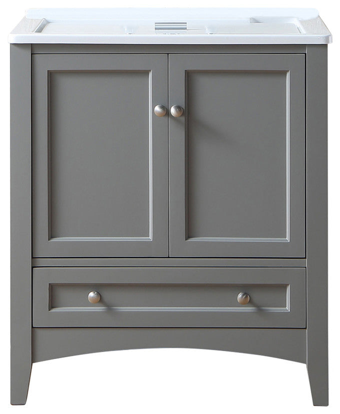 30" Gray Laundry Utility Sink