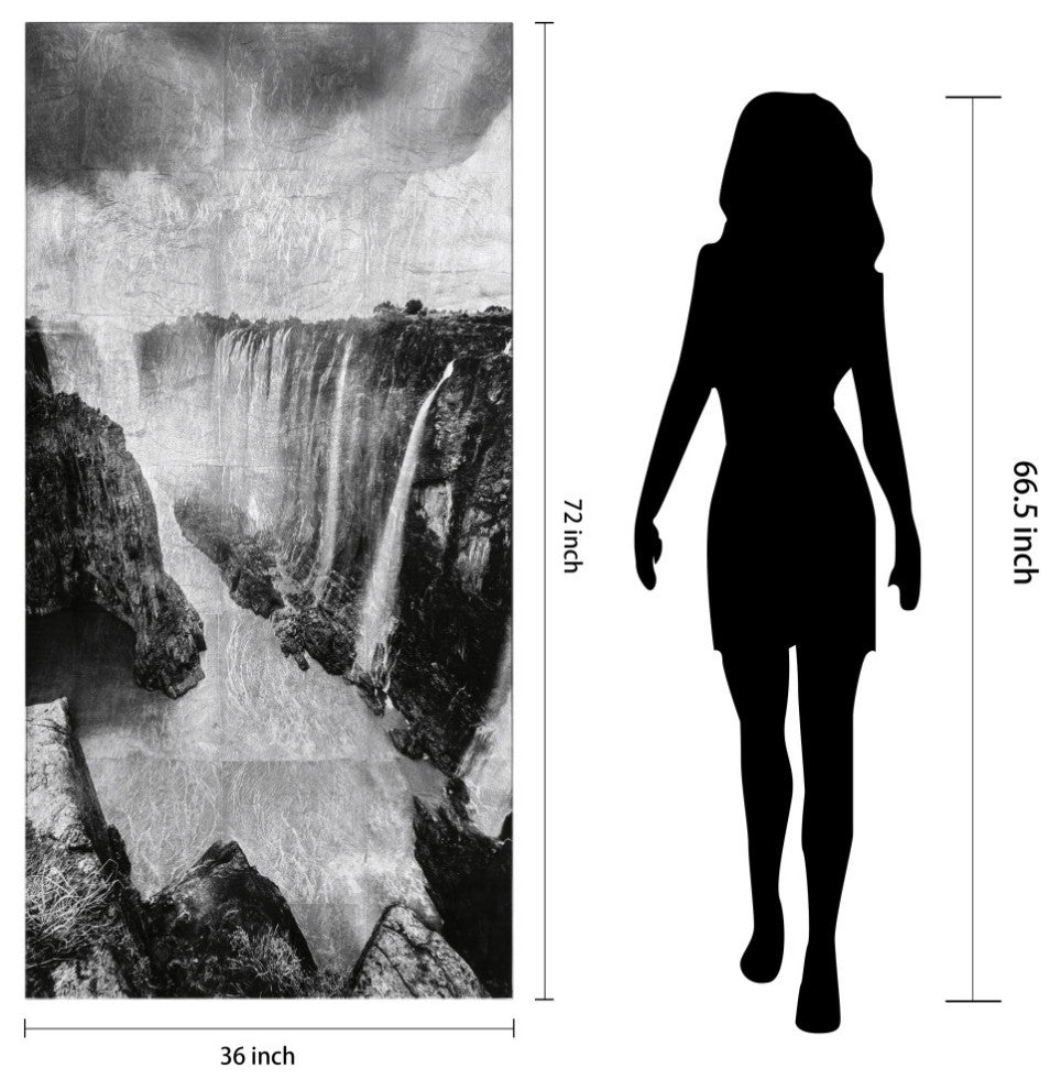 "King of the Jungle" Reverse Printed Tempered Glass With Silver Leaf