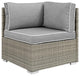 Light Gray Gray Repose 6 Piece Outdoor Patio Sectional Set