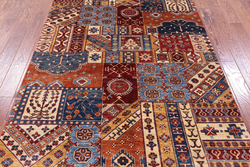 Super Kazak Hand-Knotted Wool Rug 5' 4" X 7' 10" Q11093