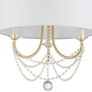 Delilah 3-Light Aged Brass Mini Chandelier