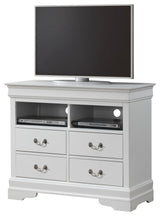 Louis Phillipe Media Chest, White