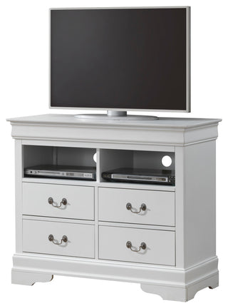 Louis Phillipe Media Chest, White