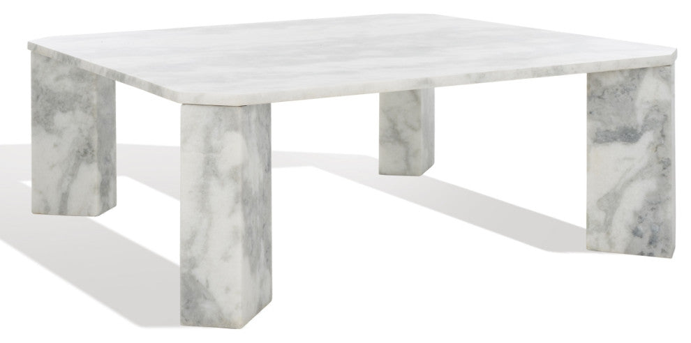 Safavieh Couture Daysi Marble Coffee Table, White