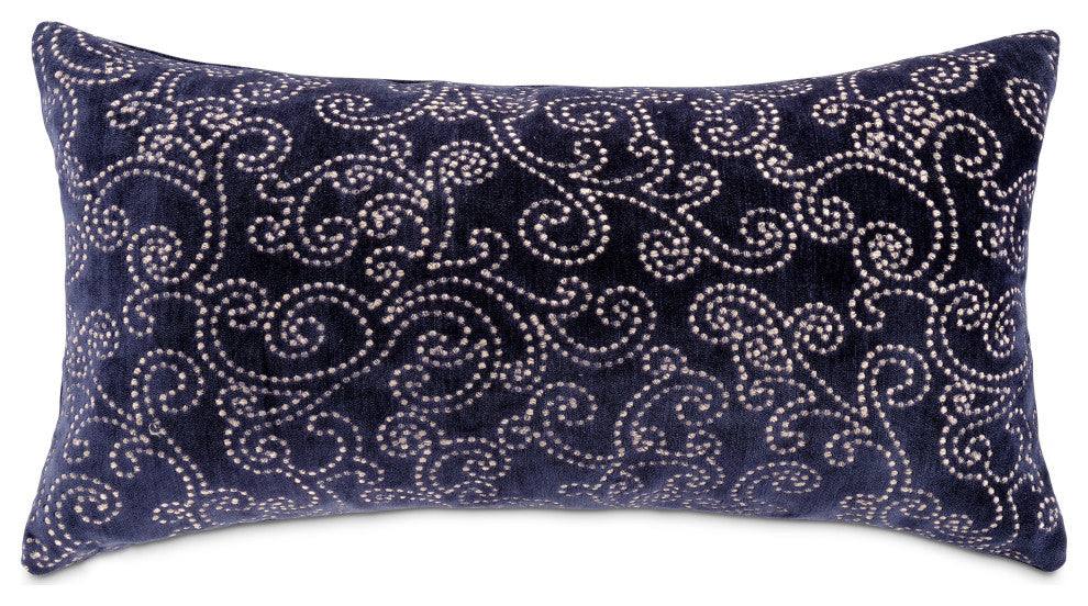 Blue My Mind Darling 13"x24" Oblong Pillow, Set of 2, Navy