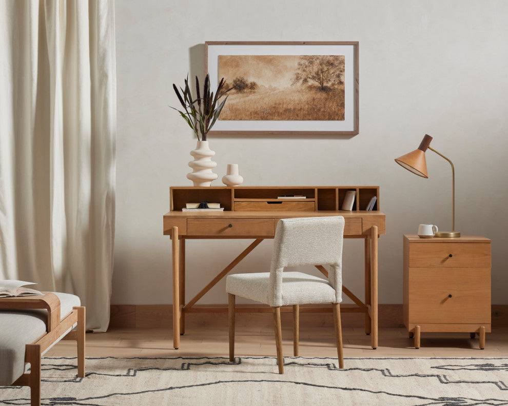 Cullen Task Lamp-Natural Walnut