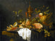 Tile Mural Still Life Of Fruits in A Basket Joris Van Son, 6"x8", Matte