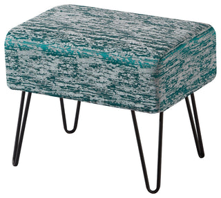 Jacquard Ottoman Ottoman, Alhambra, 19''x13''x17''