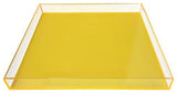 Large Square Tray, Yellow
